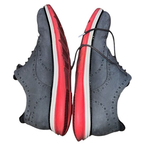 Cole Haan Grand 360 Gray Suede Shoes Size 10 1/2 M - Picture 3 of 7